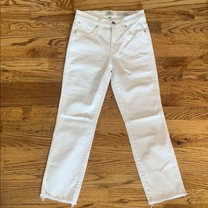 White J. Crew Vintage Straight Jeans